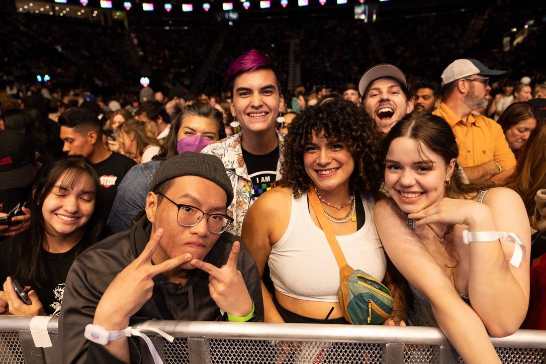LOVELOUD fans celebrating together at the festival